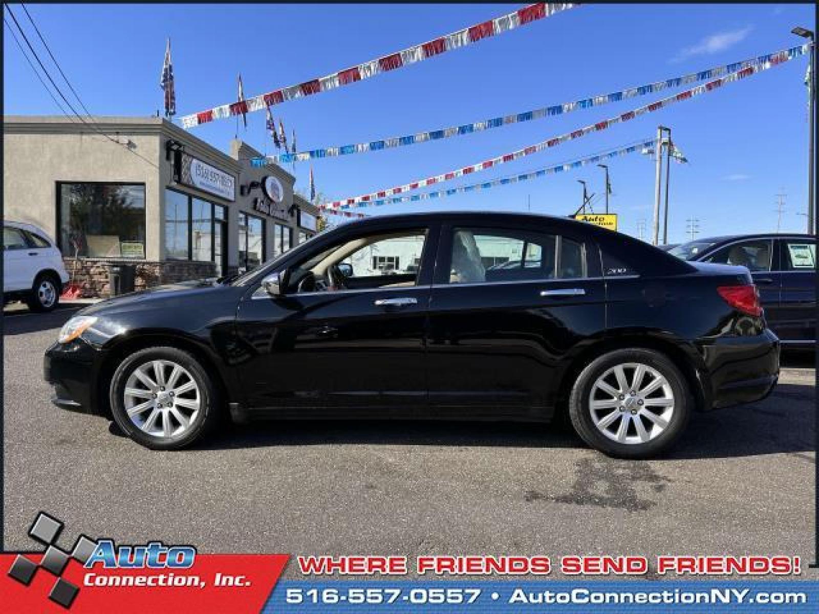 2013 Black /Black/Light Frost Beige Chrysler 200 4dr Sdn Limited (1C3CCBCG9DN) with an 6 3.6L engine, Automatic transmission, located at 2860 Sunrise Hwy, Bellmore, NY, 11710, (516) 557-0557, 40.669529, -73.522118 - We are overstocked and making deals on models such as this 2013 Chrysler 200. This 200 has traveled 137305 miles, and is ready for you to drive it for many more. We're overstocked and ready to make deals with all of our customers. Get a fast and easy price quote. All internet purchases include a 12 - Photo #4