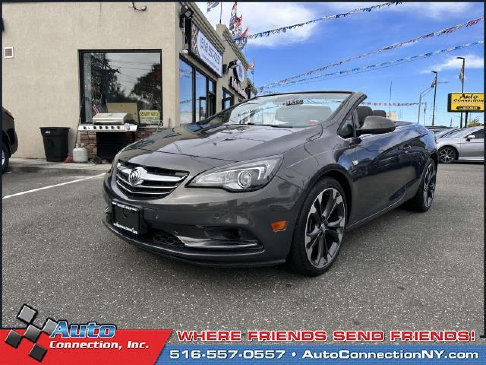 2016 Graystone Metallic /Jet Black Buick Cascada 2dr Conv Premium (W04WT3N58GG) , Automatic transmission, located at 2860 Sunrise Hwy, Bellmore, NY, 11710, (516) 557-0557, 40.669529, -73.522118 - This 2016 Buick Cascada has all you've been looking for and more! Curious about how far this Cascada has been driven? The odometer reads 58864 miles. We work our hardest to give you an outstanding experience and ensure you're always completely satisfied with every aspect of our services. Not findin - Photo #2