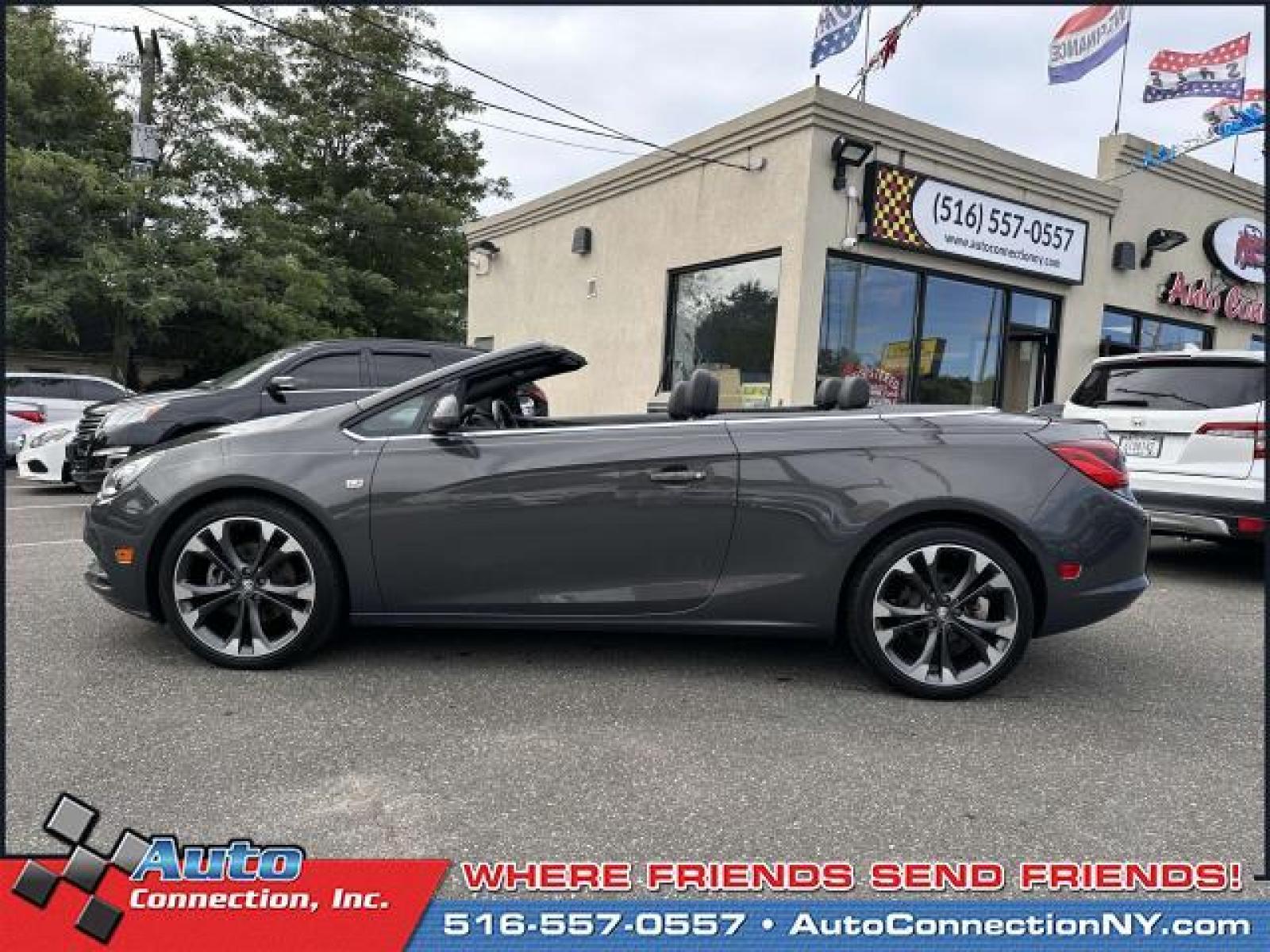 2016 Graystone Metallic /Jet Black Buick Cascada 2dr Conv Premium (W04WT3N58GG) , Automatic transmission, located at 2860 Sunrise Hwy, Bellmore, NY, 11710, (516) 557-0557, 40.669529, -73.522118 - This 2016 Buick Cascada has all you've been looking for and more! Curious about how far this Cascada has been driven? The odometer reads 58864 miles. We work our hardest to give you an outstanding experience and ensure you're always completely satisfied with every aspect of our services. Not findin - Photo #4