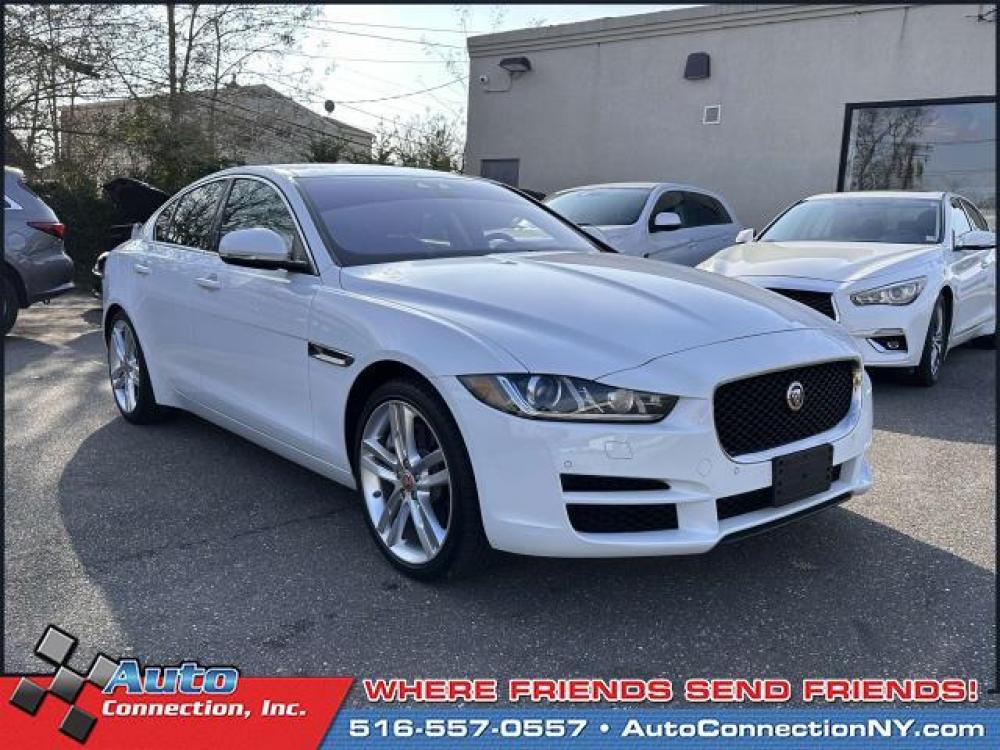2017 Glacier White Metallic /Black Jaguar XE 35t Prestige AWD (SAJAK4BV9HA) , Automatic transmission, located at 2860 Sunrise Hwy, Bellmore, NY, 11710, (516) 557-0557, 40.669529, -73.522118 - With a mix of style and luxury, you and #39;ll be excited to jump into this 2017 Jaguar XE every morning. This XE offers you 22111 miles, and will be sure to give you many more. Visit us to learn how you can add this vehicle to your family lineup. Stop by the showroom for a test drive; your dream c - Photo #0