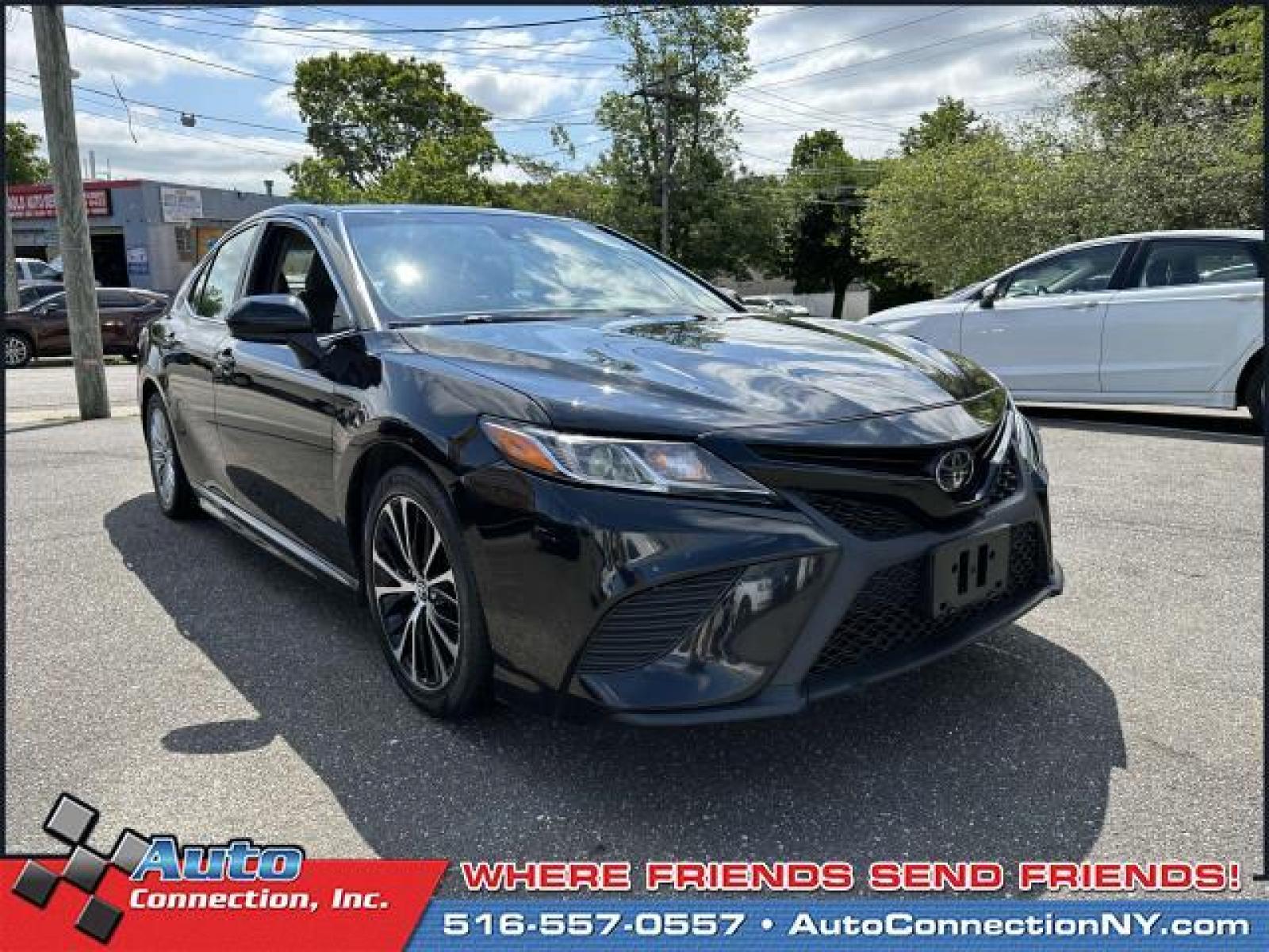 2019 Midnight Black Metallic /Black Toyota Camry SE Auto (Natl) (4T1B11HK5KU) , Automatic transmission, located at 2860 Sunrise Hwy, Bellmore, NY, 11710, (516) 557-0557, 40.669529, -73.522118 - This 2019 Toyota Camry is a dream machine designed to dazzle you! This Camry has been driven with care for 65288 miles. You'll always feel welcome at Auto Connection. Start driving today. All internet purchases include a 12 mo/ 12000 mile protection plan. All internet purchase prices are displaye - Photo #2