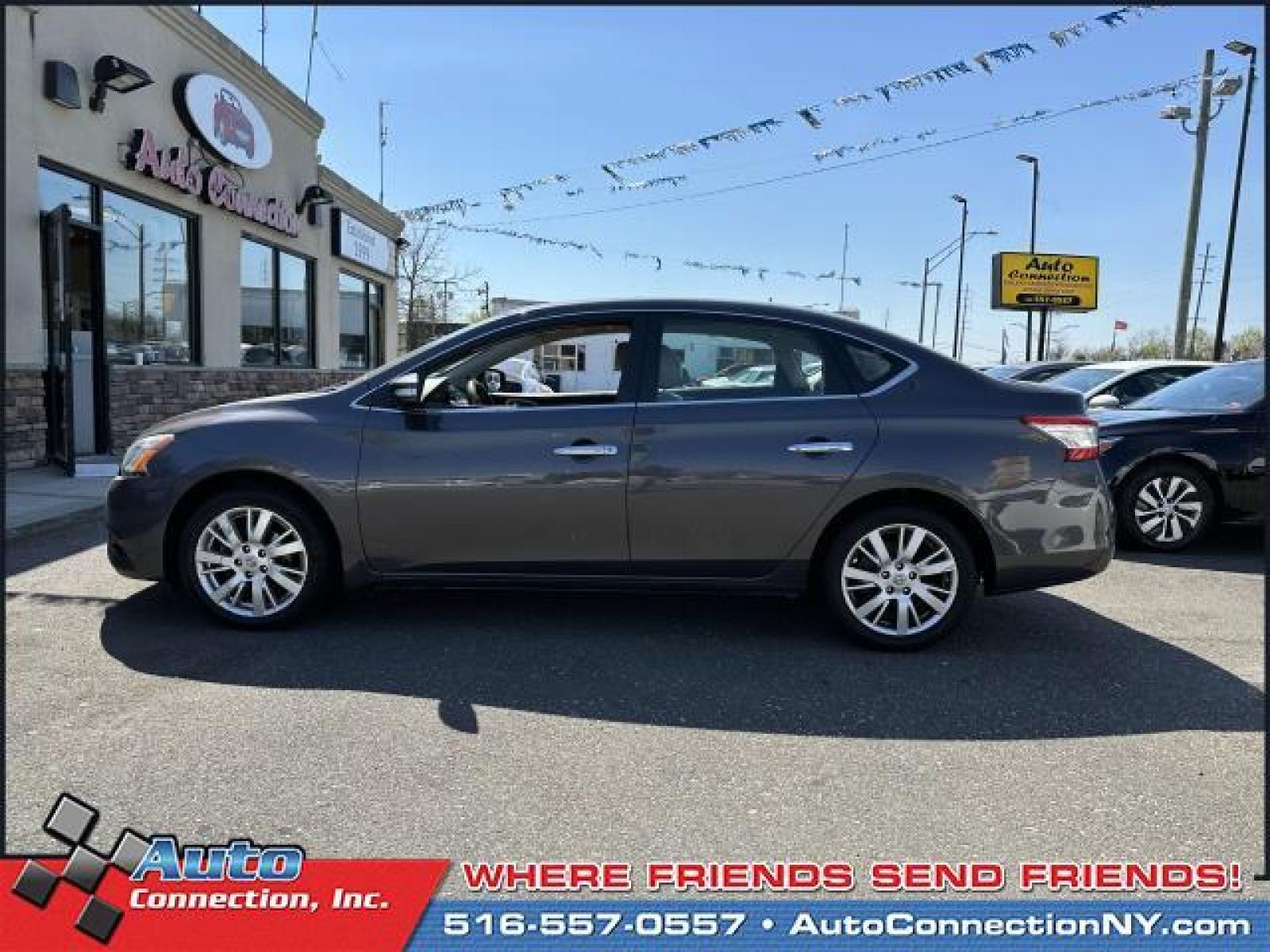 2015 Amethyst Gray /Marble Gray Nissan Sentra 4dr Sdn I4 CVT SL (3N1AB7AP7FY) , Automatic transmission, located at 2860 Sunrise Hwy, Bellmore, NY, 11710, (516) 557-0557, 40.669529, -73.522118 - This 2015 Nissan Sentra is a dream to drive. This Sentra has traveled 110496 miles, and is ready for you to drive it for many more. We won't sell you a vehicle that we wouldn't sell our family. Don't risk the regrets. Test drive it today! All internet purchases include a 12 mo/ 12000 mile protectio - Photo #4