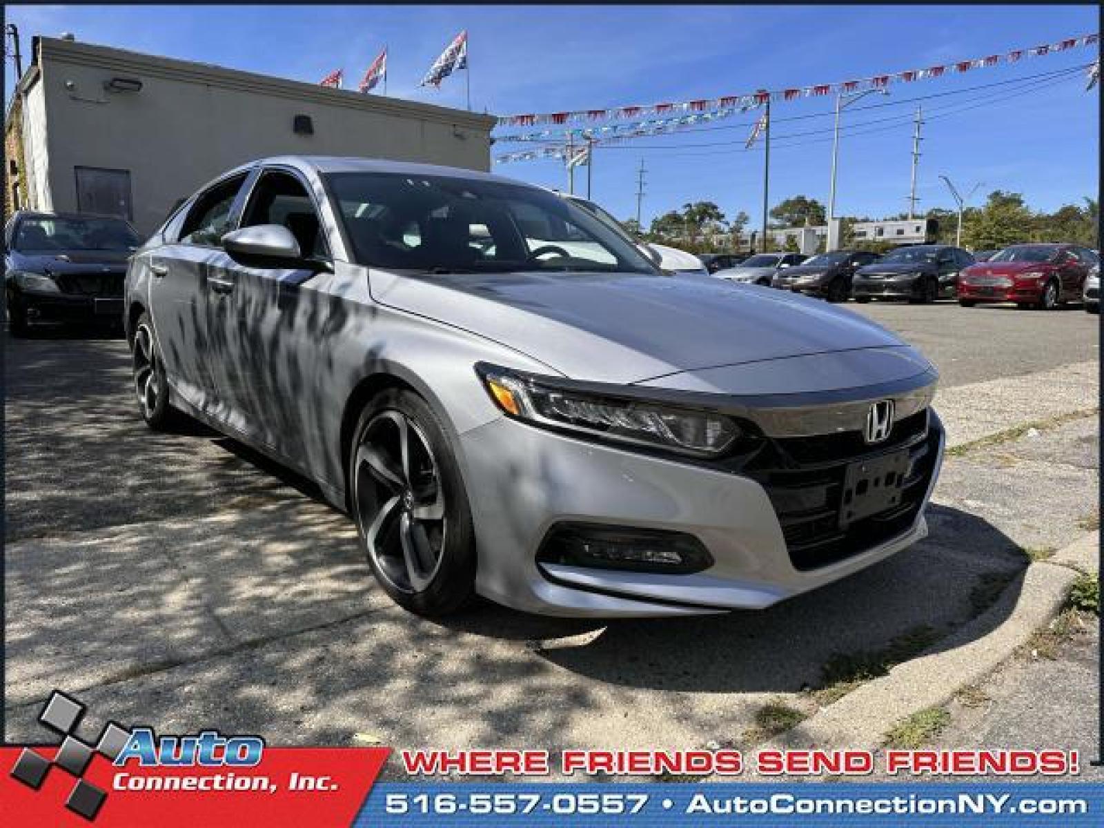 2020 Lunar Silver Metallic /Black Honda Accord Sedan Sport 2.0T Auto (1HGCV2F37LA) , Automatic transmission, located at 2860 Sunrise Hwy, Bellmore, NY, 11710, (516) 557-0557, 40.669529, -73.522118 - Designed to deliver superior performance and driving enjoyment, this 2020 Honda Accord Sedan is ready for you to drive home. This Accord Sedan has 75901 miles. We won't sell you a vehicle that we wouldn't sell our family. Adventure is calling! Drive it home today. All internet purchases include a 1 - Photo #0