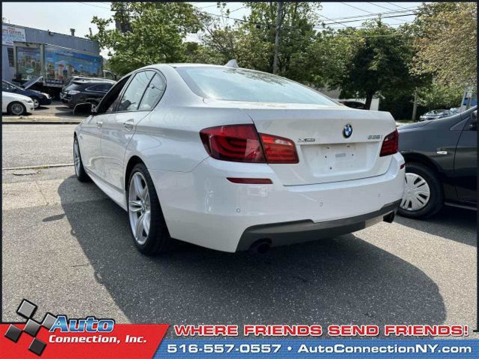 2013 Alpine White /Black BMW 5 Series 4dr Sdn 535i xDrive AWD (WBAFU7C50DD) , Automatic transmission, located at 2860 Sunrise Hwy, Bellmore, NY, 11710, (516) 557-0557, 40.669529, -73.522118 - You'll be completely happy with this 2013 BMW 5 Series. This 5 Series has been driven with care for 104261 miles. From the moment you walk into our showroom, you'll know our commitment to customer service is second to none. We are eager to move tis vehicle so the time is now, come visit us today. - Photo #4