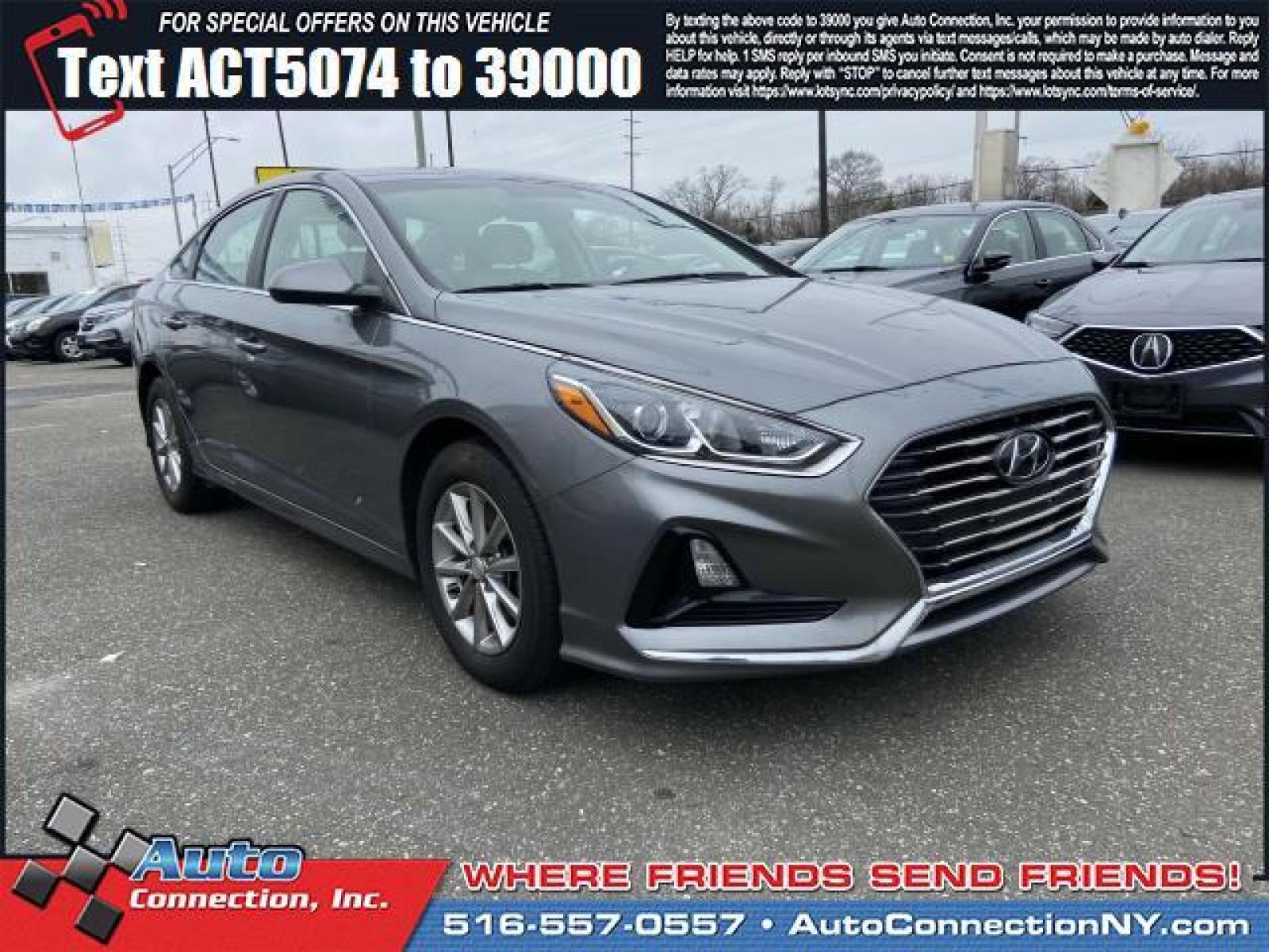 2019 Machine Gray /Gray Hyundai Sonata SE 2.4L (5NPE24AF5KH) , Automatic transmission, located at 2860 Sunrise Hwy, Bellmore, NY, 11710, (516) 557-0557, 40.669529, -73.522118 - This 2019 Hyundai Sonata is a dream to drive. This Sonata has been driven with care for 9395 miles. We work our hardest to give you an outstanding experience and ensure you're always completely satisfied with every aspect of our services. Take home the car of your dreams today. All internet purchas - Photo #0