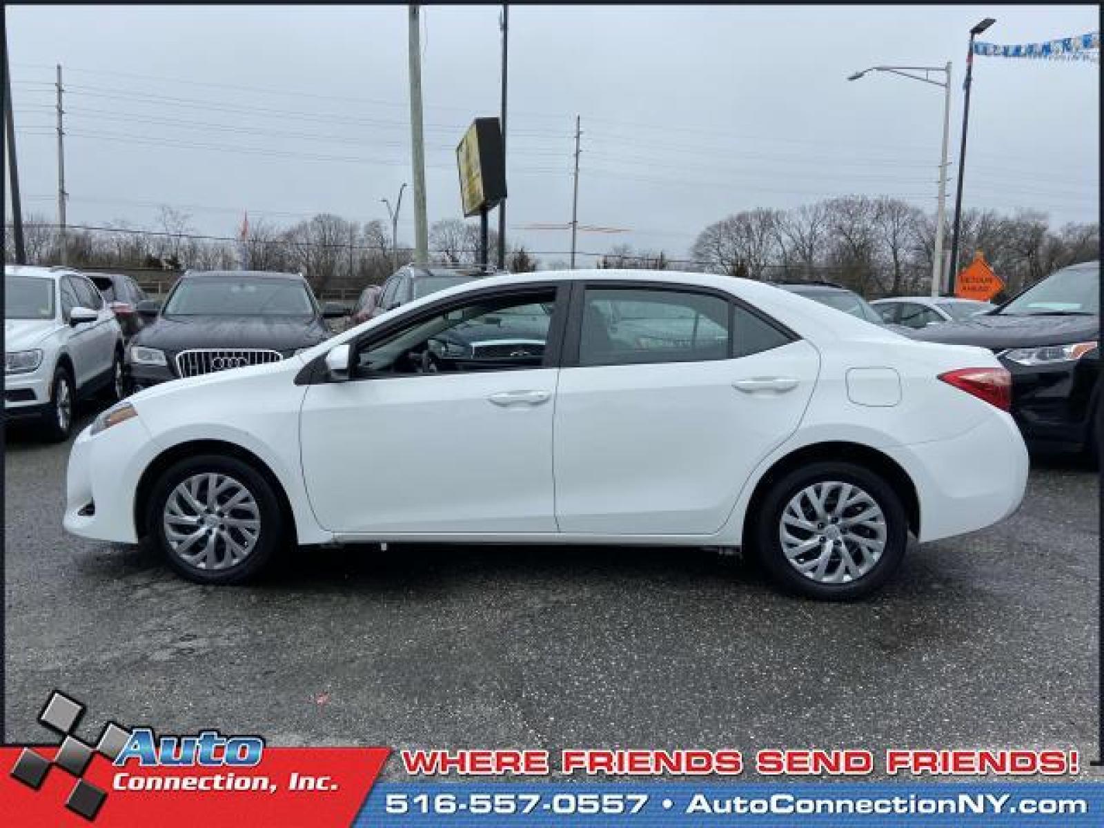 2018 Blizzard Pearl /Black Toyota Corolla LE CVT (Natl) (2T1BURHE8JC) , Automatic transmission, located at 2860 Sunrise Hwy, Bellmore, NY, 11710, (516) 557-0557, 40.669529, -73.522118 - This 2018 Toyota Corolla is a dream machine designed to dazzle you! This Corolla has 42419 miles. You'll always feel welcome at Auto Connection. The open road is calling! Drive it home today. All internet purchases include a 12 mo/ 12000 mile protection plan. All internet purchase prices are displa - Photo #2