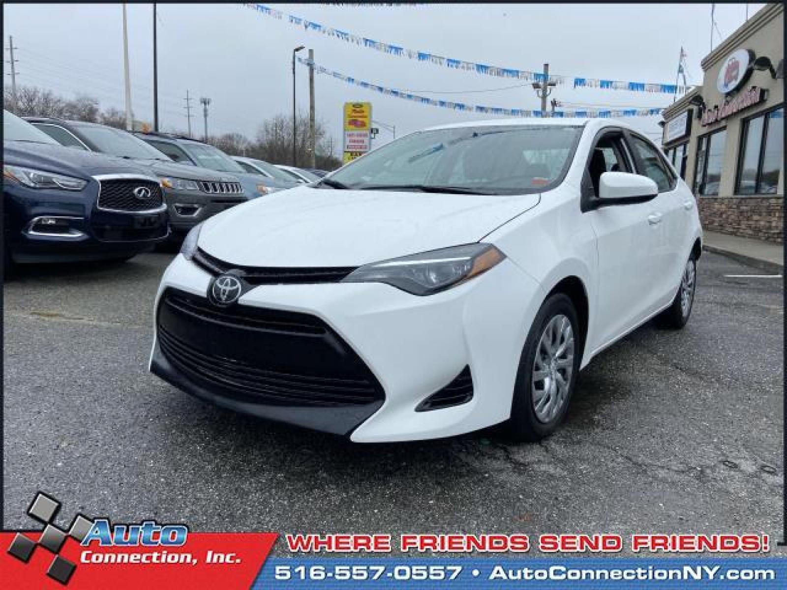 2018 Blizzard Pearl /Black Toyota Corolla LE CVT (Natl) (2T1BURHE8JC) , Automatic transmission, located at 2860 Sunrise Hwy, Bellmore, NY, 11710, (516) 557-0557, 40.669529, -73.522118 - This 2018 Toyota Corolla is a dream machine designed to dazzle you! This Corolla has 42419 miles. You'll always feel welcome at Auto Connection. The open road is calling! Drive it home today. All internet purchases include a 12 mo/ 12000 mile protection plan. All internet purchase prices are displa - Photo #4