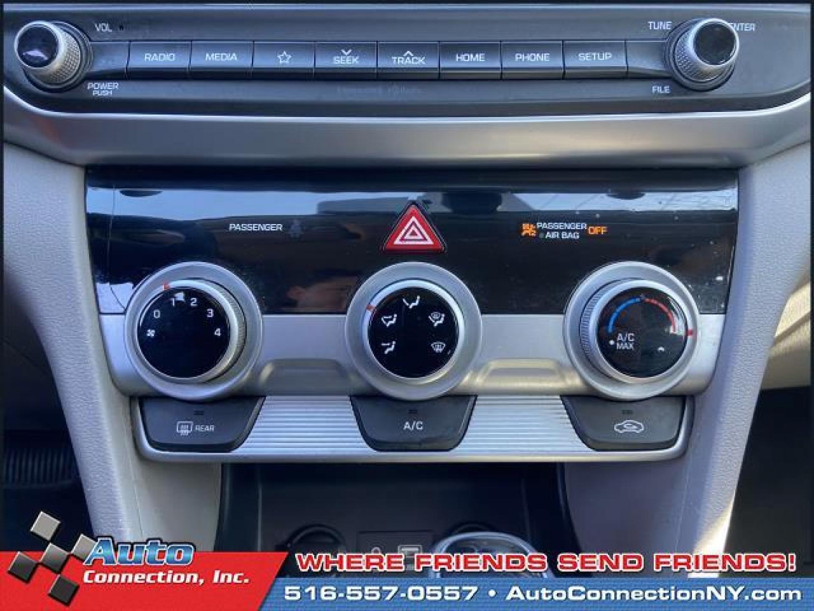 2019 Lakeside Blue /Beige Hyundai Elantra SEL Auto (5NPD84LF5KH) , Automatic transmission, located at 2860 Sunrise Hwy, Bellmore, NY, 11710, (516) 557-0557, 40.669529, -73.522118 - Photo #19