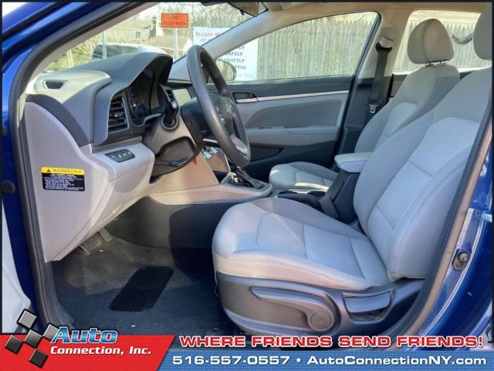 2019 Lakeside Blue /Beige Hyundai Elantra SEL Auto (5NPD84LF5KH) , Automatic transmission, located at 2860 Sunrise Hwy, Bellmore, NY, 11710, (516) 557-0557, 40.669529, -73.522118 - Photo #7