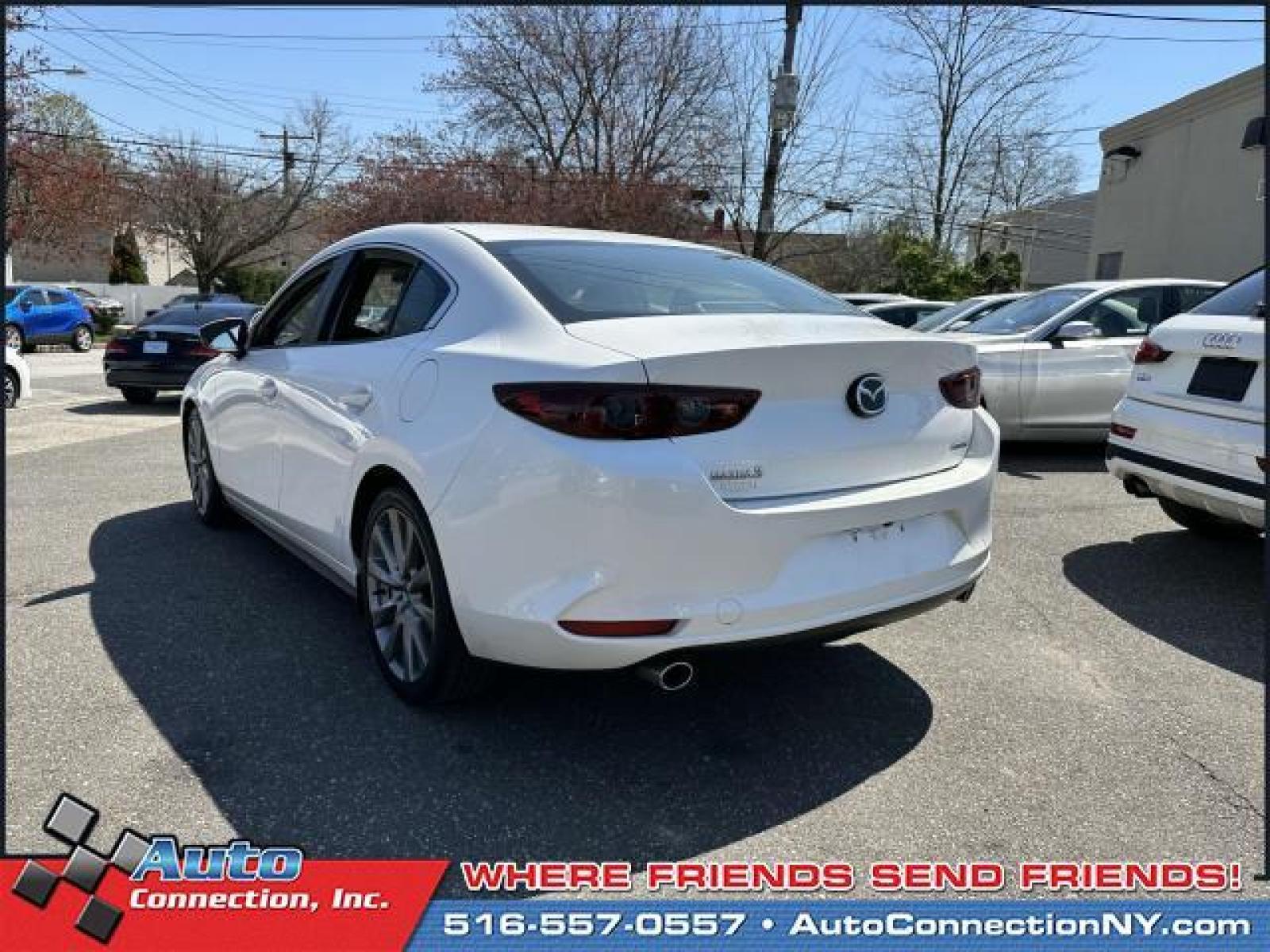 2020 Snowflake White Pearl Mica /Black Mazda Mazda3 Sedan Select Package FWD (3MZBPACL6LM) , Automatic transmission, located at 2860 Sunrise Hwy, Bellmore, NY, 11710, (516) 557-0557, 40.669529, -73.522118 - You'll feel like a new person once you get behind the wheel of this 2020 Mazda Mazda3 Sedan. This Mazda3 Sedan has 40506 miles. We never lose a deal on price! Schedule now for a test drive before this model is gone. All internet purchases include a 12 mo/ 12000 mile protection plan. All internet pu - Photo #5