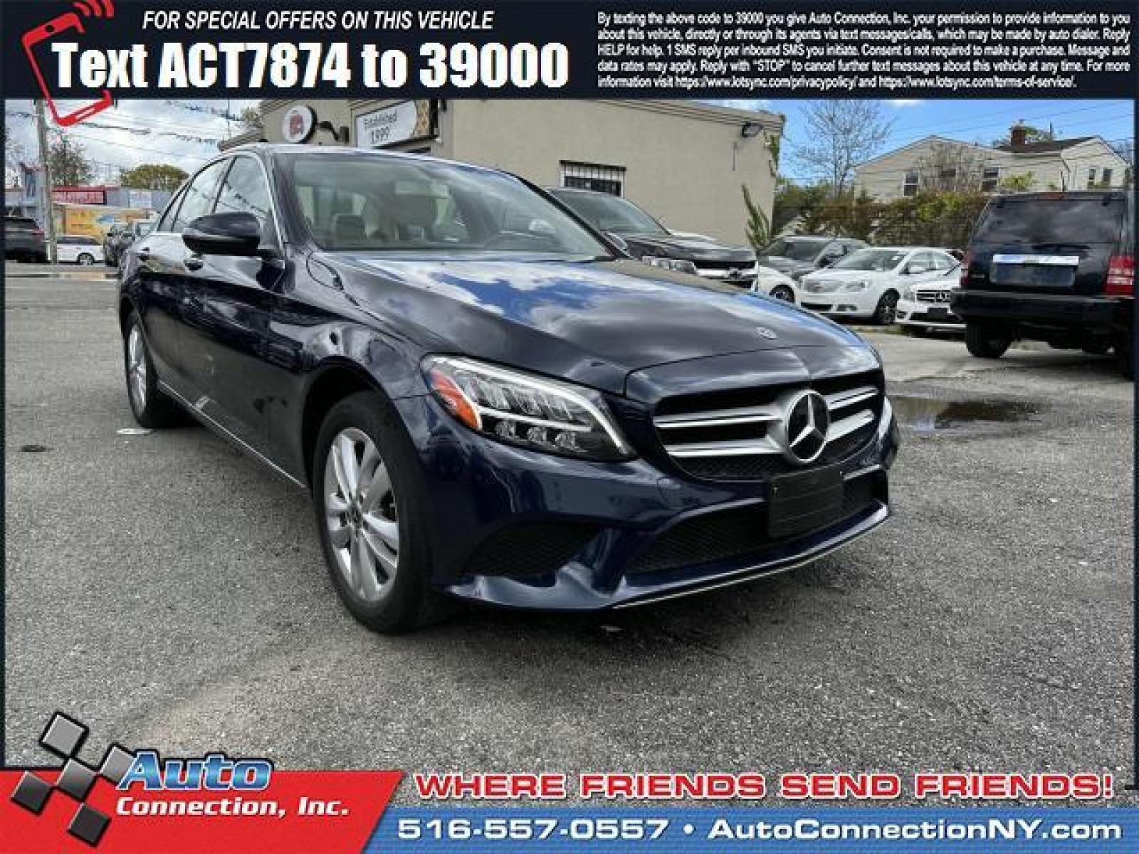 2020 Lunar Blue Metallic /AMG Silk Beige Mercedes-Benz C-Class C 300 4MATIC Sedan (WDDWF8EBXLR) , Automatic transmission, located at 2860 Sunrise Hwy, Bellmore, NY, 11710, (516) 557-0557, 40.669529, -73.522118 - Want to know the secret ingredient to this 2020 Mercedes-Benz C-Class? This C-Class has 48449 miles. Buy with confidence knowing you're getting the best price and the best service. Stop by the showroom for a test drive; your dream car is waiting! All internet purchases include a 12 mo/ 12000 mile p - Photo #0
