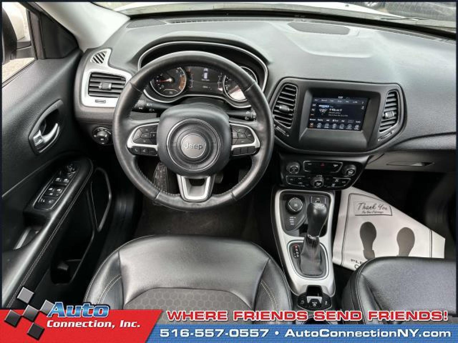 2018 White Clearcoat /Black Jeep Compass Latitude 4x4 (3C4NJDBB8JT) , Automatic transmission, located at 2860 Sunrise Hwy, Bellmore, NY, 11710, (516) 557-0557, 40.669529, -73.522118 - Designed to deliver a dependable ride with dazzling design, this 2018 Jeep Compass is the total package! This Compass has traveled 48954 miles, and is ready for you to drive it for many more. At Auto Connection, we don't just sell cars; we take care of our customers' needs first. Take home the car - Photo #9