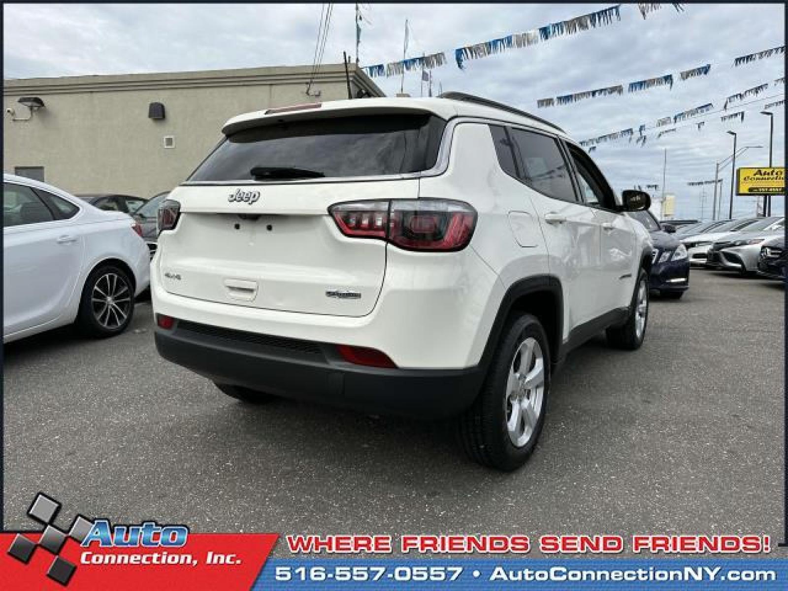 2018 White Clearcoat /Black Jeep Compass Latitude 4x4 (3C4NJDBB8JT) , Automatic transmission, located at 2860 Sunrise Hwy, Bellmore, NY, 11710, (516) 557-0557, 40.669529, -73.522118 - Designed to deliver a dependable ride with dazzling design, this 2018 Jeep Compass is the total package! This Compass has traveled 48954 miles, and is ready for you to drive it for many more. At Auto Connection, we don't just sell cars; we take care of our customers' needs first. Take home the car - Photo #5