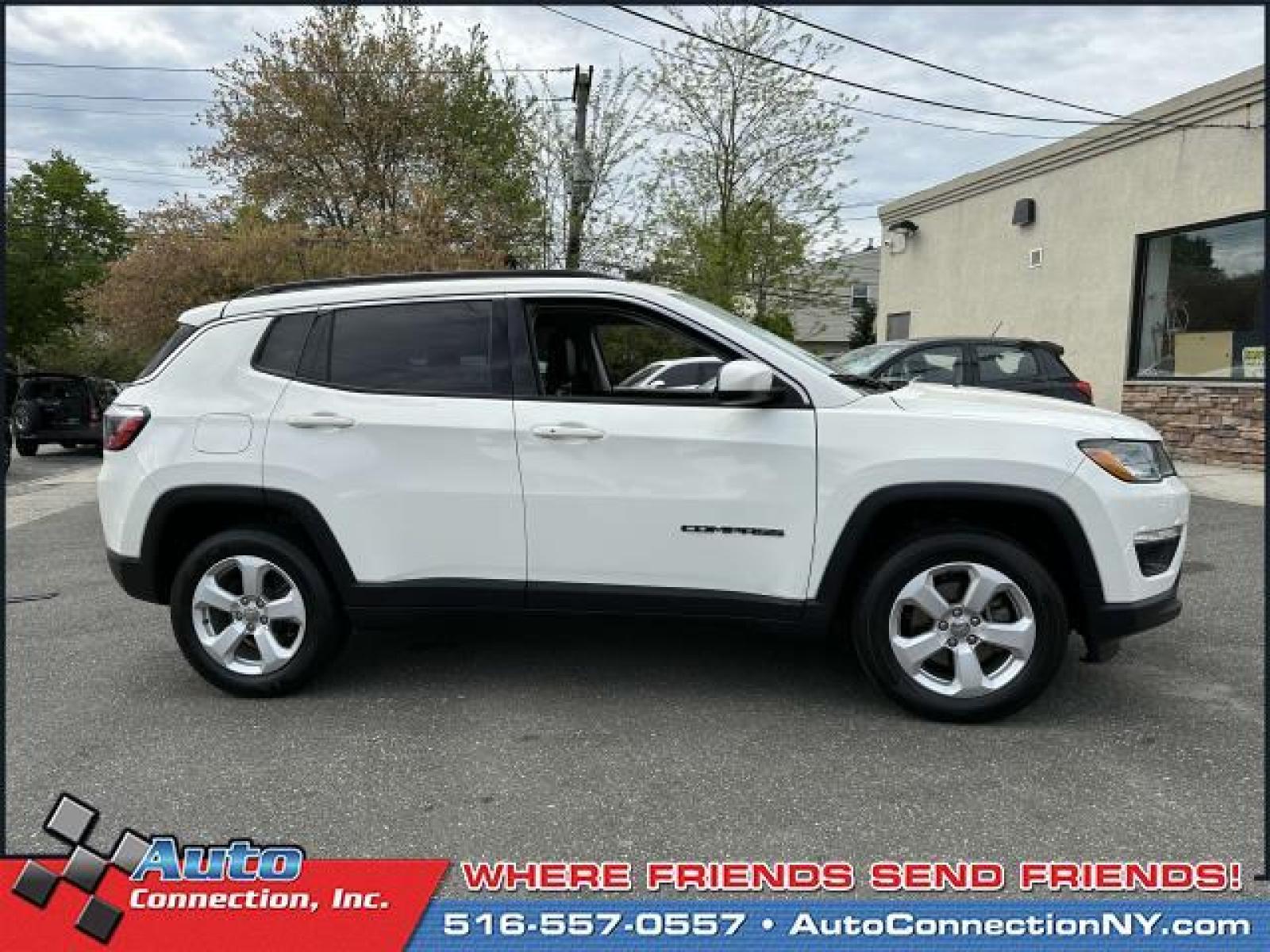 2018 White Clearcoat /Black Jeep Compass Latitude 4x4 (3C4NJDBB8JT) , Automatic transmission, located at 2860 Sunrise Hwy, Bellmore, NY, 11710, (516) 557-0557, 40.669529, -73.522118 - Designed to deliver a dependable ride with dazzling design, this 2018 Jeep Compass is the total package! This Compass has traveled 48954 miles, and is ready for you to drive it for many more. At Auto Connection, we don't just sell cars; we take care of our customers' needs first. Take home the car - Photo #6