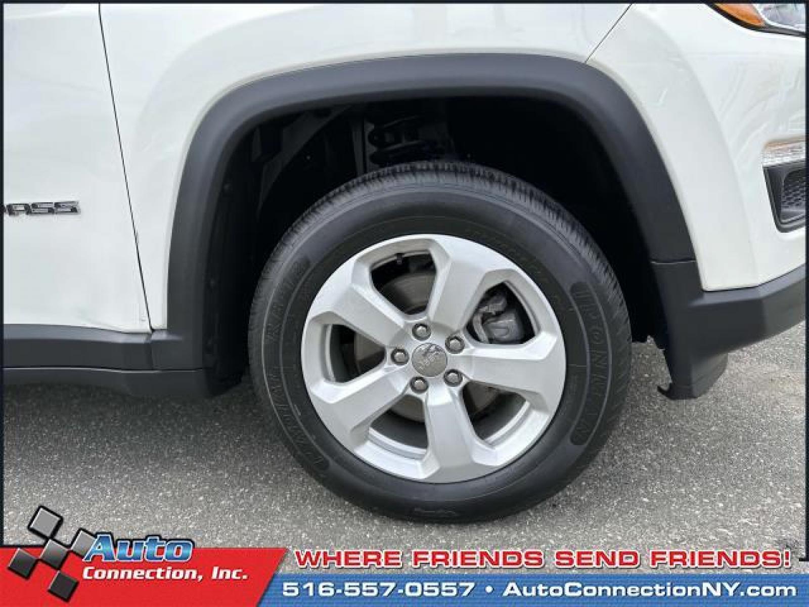 2018 White Clearcoat /Black Jeep Compass Latitude 4x4 (3C4NJDBB8JT) , Automatic transmission, located at 2860 Sunrise Hwy, Bellmore, NY, 11710, (516) 557-0557, 40.669529, -73.522118 - Designed to deliver a dependable ride with dazzling design, this 2018 Jeep Compass is the total package! This Compass has traveled 48954 miles, and is ready for you to drive it for many more. At Auto Connection, we don't just sell cars; we take care of our customers' needs first. Take home the car - Photo #7