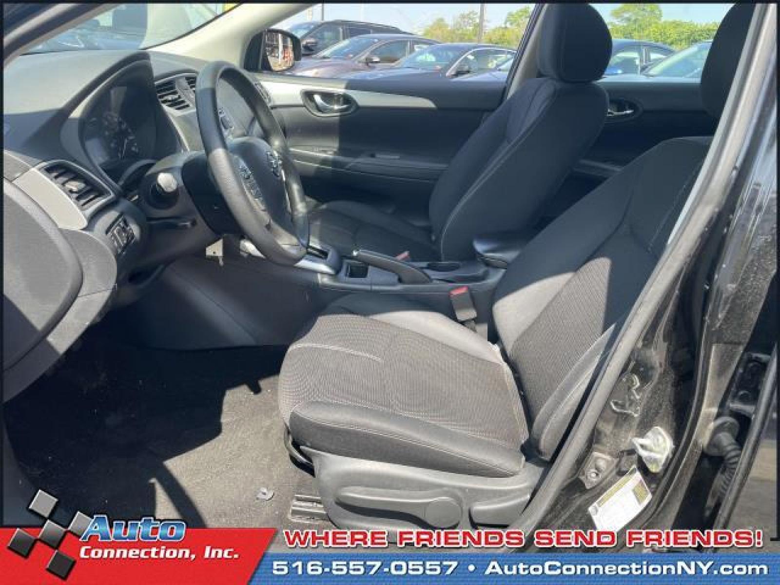 2017 Super Black /Charcoal Nissan Sentra S CVT (3N1AB7APXHY) , Automatic transmission, located at 2860 Sunrise Hwy, Bellmore, NY, 11710, (516) 557-0557, 40.669529, -73.522118 - Form meets function with the 2017 Nissan Sentra. This Sentra has been driven with care for 54594 miles. Real cars. Real prices. Real people. Experience it for yourself now. All internet purchases include a 12 mo/ 12000 mile protection plan. All internet purchase prices are displayed with a $1995 tr - Photo #12