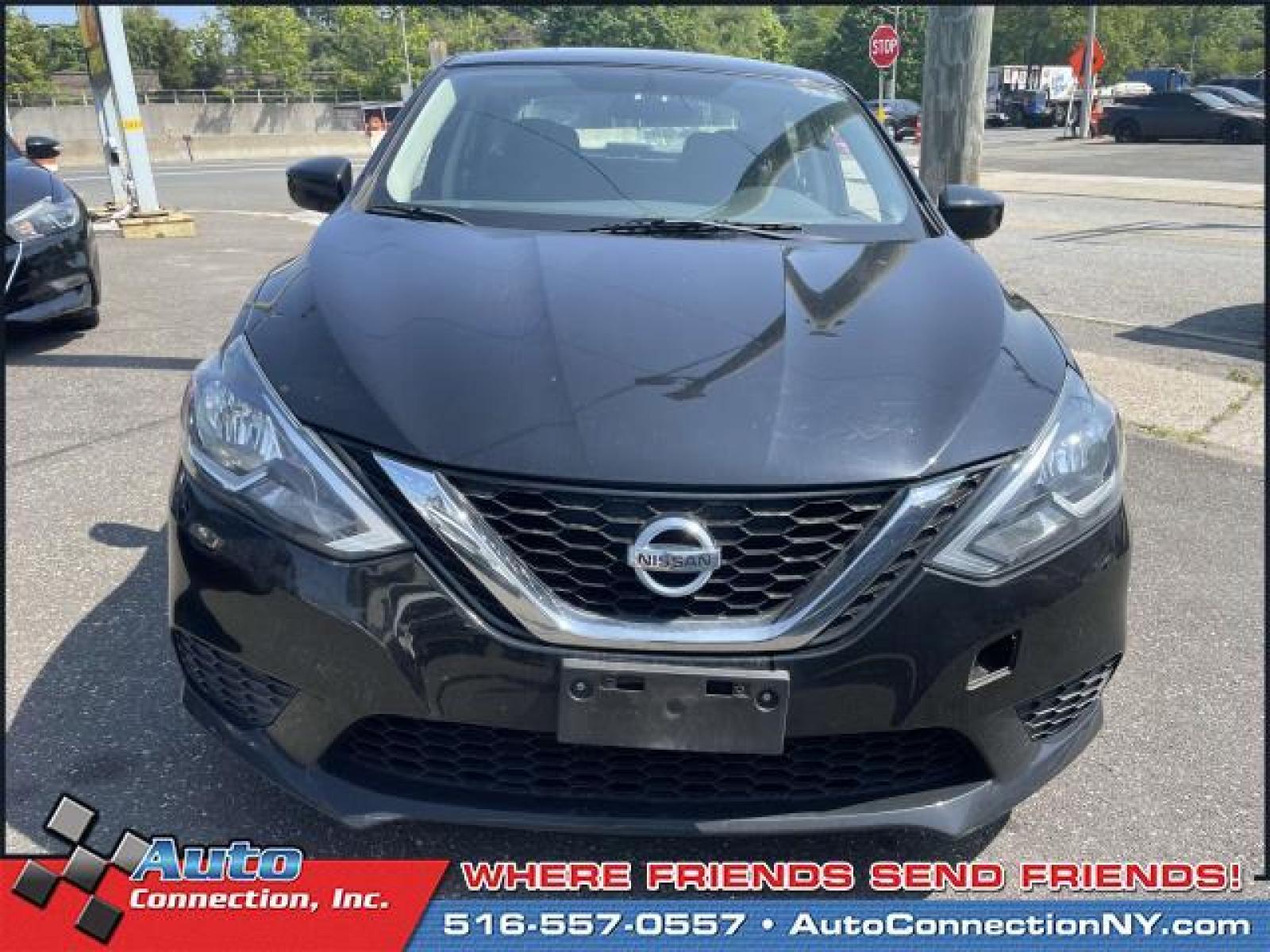 2017 Super Black /Charcoal Nissan Sentra S CVT (3N1AB7APXHY) , Automatic transmission, located at 2860 Sunrise Hwy, Bellmore, NY, 11710, (516) 557-0557, 40.669529, -73.522118 - Form meets function with the 2017 Nissan Sentra. This Sentra has been driven with care for 54594 miles. Real cars. Real prices. Real people. Experience it for yourself now. All internet purchases include a 12 mo/ 12000 mile protection plan. All internet purchase prices are displayed with a $1995 tr - Photo #4