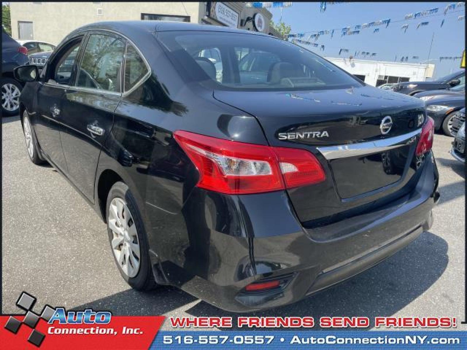 2017 Super Black /Charcoal Nissan Sentra S CVT (3N1AB7APXHY) , Automatic transmission, located at 2860 Sunrise Hwy, Bellmore, NY, 11710, (516) 557-0557, 40.669529, -73.522118 - Form meets function with the 2017 Nissan Sentra. This Sentra has been driven with care for 54594 miles. Real cars. Real prices. Real people. Experience it for yourself now. All internet purchases include a 12 mo/ 12000 mile protection plan. All internet purchase prices are displayed with a $1995 tr - Photo #6