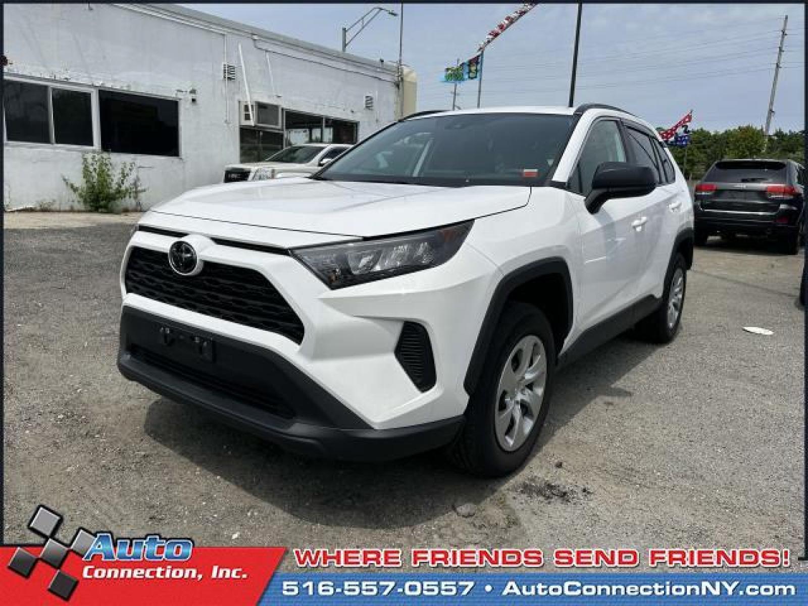 2021 Super White /Black Toyota RAV4 LE FWD (Natl) (2T3H1RFV7MC) , Automatic transmission, located at 2860 Sunrise Hwy, Bellmore, NY, 11710, (516) 557-0557, 40.669529, -73.522118 - With a mix of style and luxury, you'll be excited to jump into this 2021 Toyota RAV4 every morning. This RAV4 has 46532 miles, and it has plenty more to go with you behind the wheel. Buy with confidence knowing you're getting the best price and the best service. Experience it for yourself now. All - Photo #2