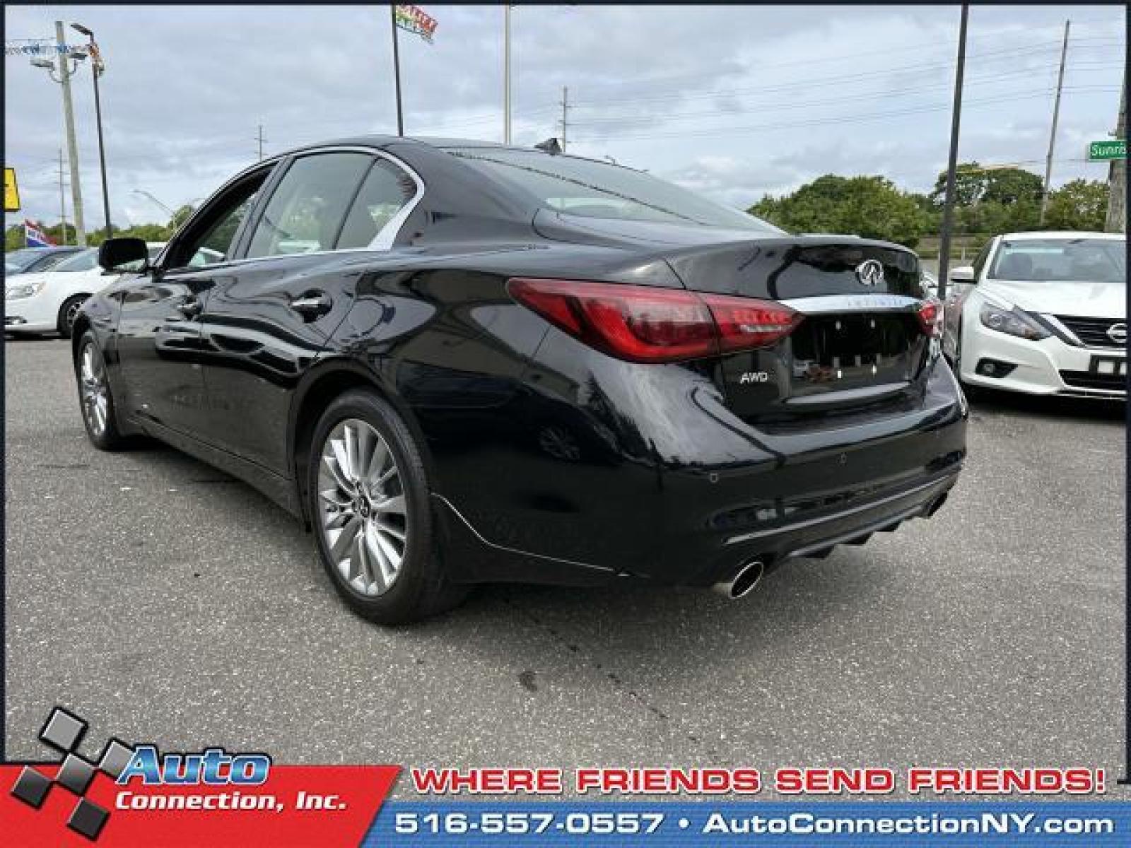 2020 Black Obsidian /Black INFINITI Q50 3.0t LUXE AWD (JN1EV7AR6LM) , Automatic transmission, located at 2860 Sunrise Hwy, Bellmore, NY, 11710, (516) 557-0557, 40.669529, -73.522118 - With a mix of style and luxury, you'll be excited to jump into this 2020 INFINITI Q50 every morning. Curious about how far this Q50 has been driven? The odometer reads 32262 miles. You'll always feel welcome at Auto Connection. With an affordable price, why wait any longer? This vehicle will sell f - Photo #5