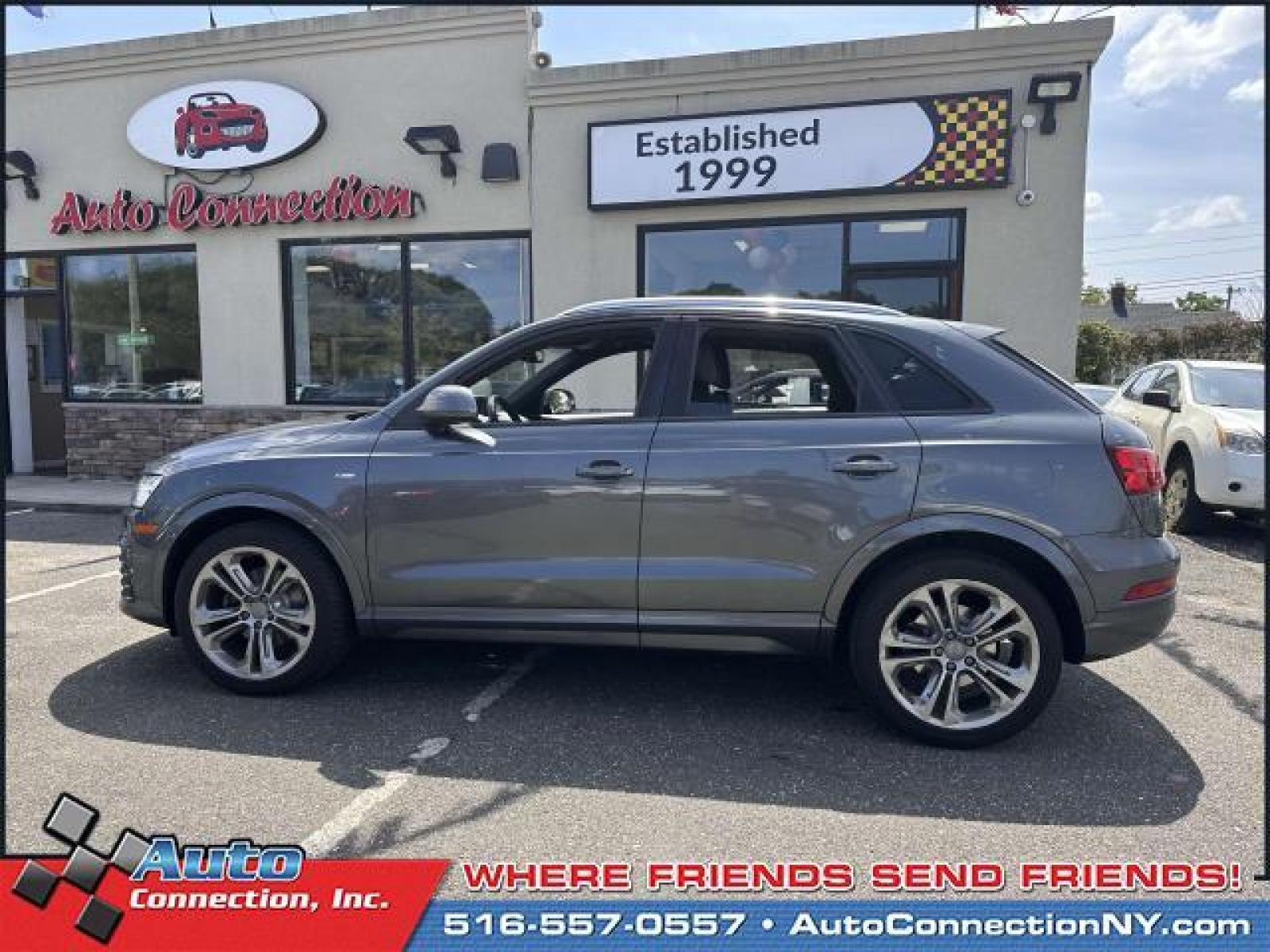 2018 Daytona Gray Pearl Effect /Black Audi Q3 2.0 TFSI Premium quattro AWD (WA1ECCFS3JR) , Automatic transmission, located at 2860 Sunrise Hwy, Bellmore, NY, 11710, (516) 557-0557, 40.669529, -73.522118 - Every time you get behind the wheel of this 2018 Audi Q3, you'll be so happy you took it home from Auto Connection. Curious about how far this Q3 has been driven? The odometer reads 44884 miles. At Auto Connection, it's all about you and your happiness. Call today to speak to any of our sale associ - Photo #4