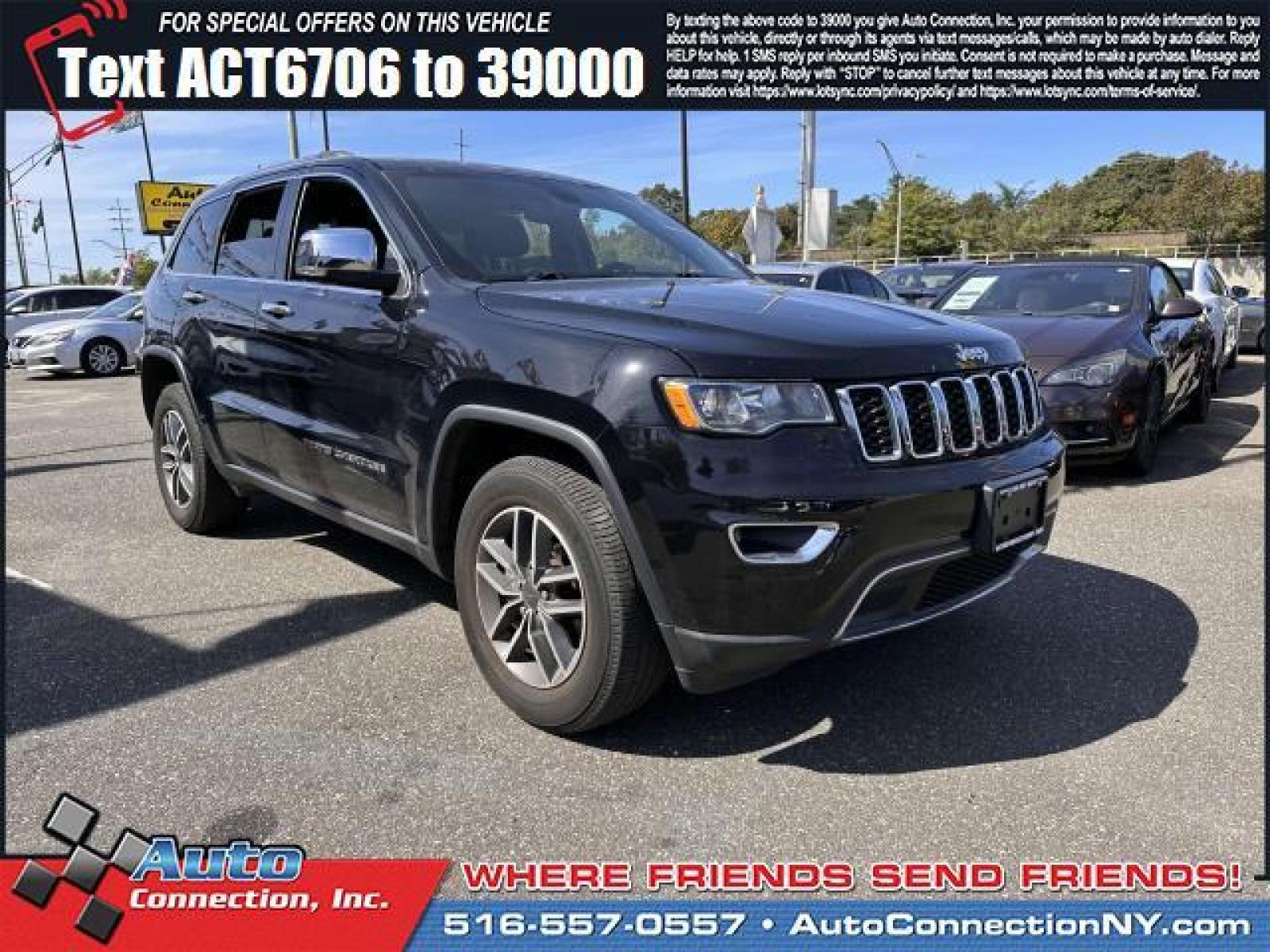 2020 Diamond Black Crystal Pearlcoat /Black Jeep Grand Cherokee Limited 4x4 (1C4RJFBG7LC) , Automatic transmission, located at 2860 Sunrise Hwy, Bellmore, NY, 11710, (516) 557-0557, 40.669529, -73.522118 - Photo #0