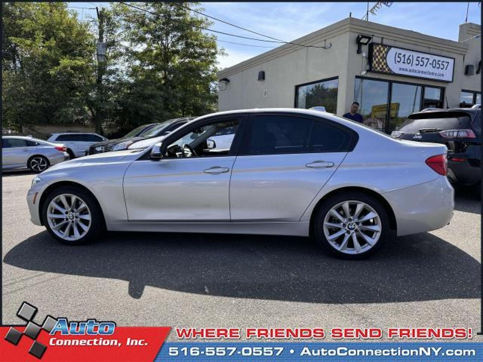 2018 Glacier Silver Metallic /Black BMW 3 Series 320i xDrive Sedan (WBA8A3C59JA) , Automatic transmission, located at 2860 Sunrise Hwy, Bellmore, NY, 11710, (516) 557-0557, 40.669529, -73.522118 - You'll feel like a new person once you get behind the wheel of this 2018 BMW 3 Series. This 3 Series has traveled 38728 miles, and is ready for you to drive it for many more. We're overstocked and ready to make deals with all of our customers. Don't risk the regrets. Test drive it today! All intern - Photo #4