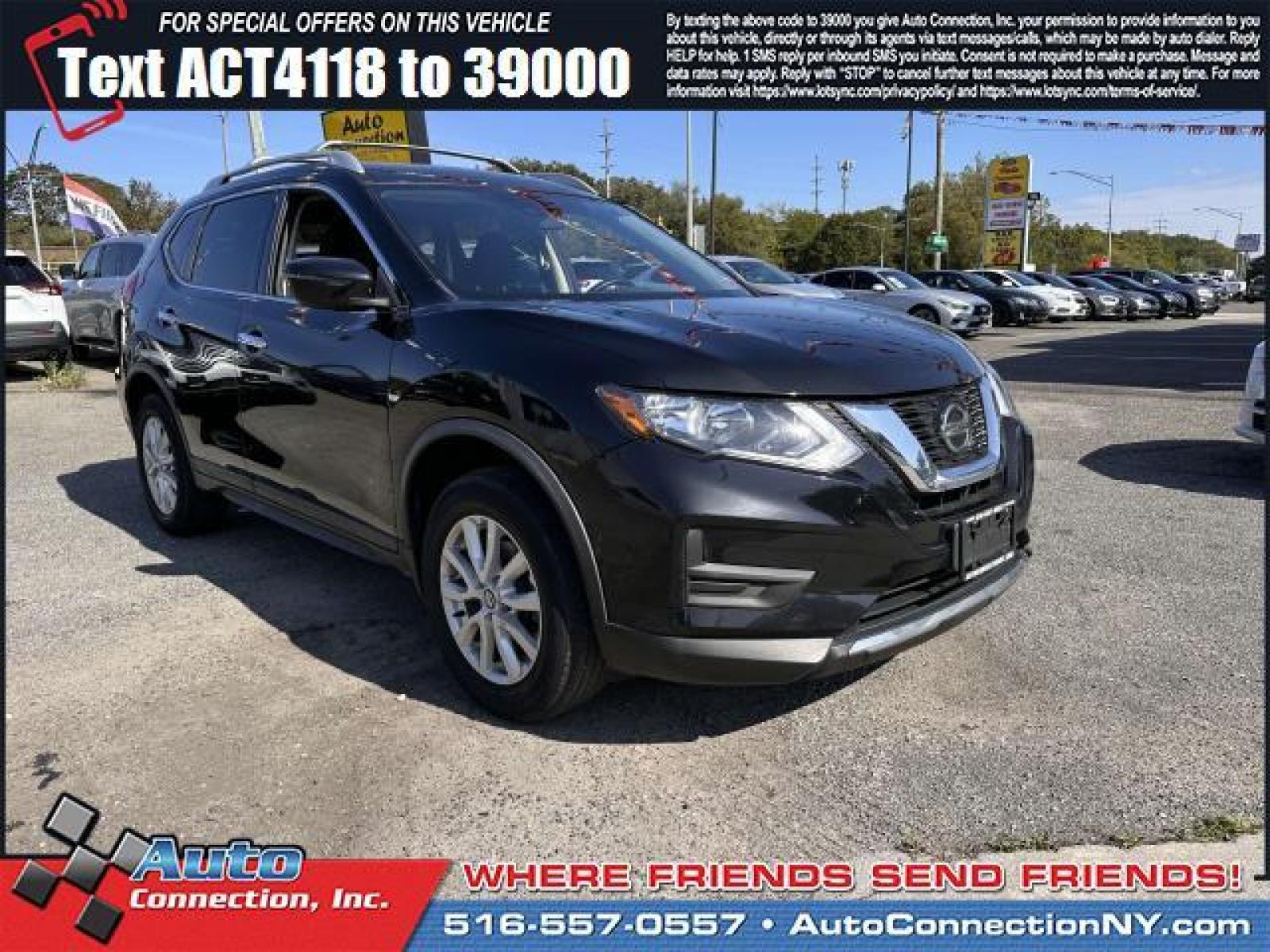 2020 Magnetic Black Pearl /Charcoal Nissan Rogue AWD SV (JN8AT2MV7LW) , Automatic transmission, located at 2860 Sunrise Hwy, Bellmore, NY, 11710, (516) 557-0557, 40.669529, -73.522118 - Photo #0