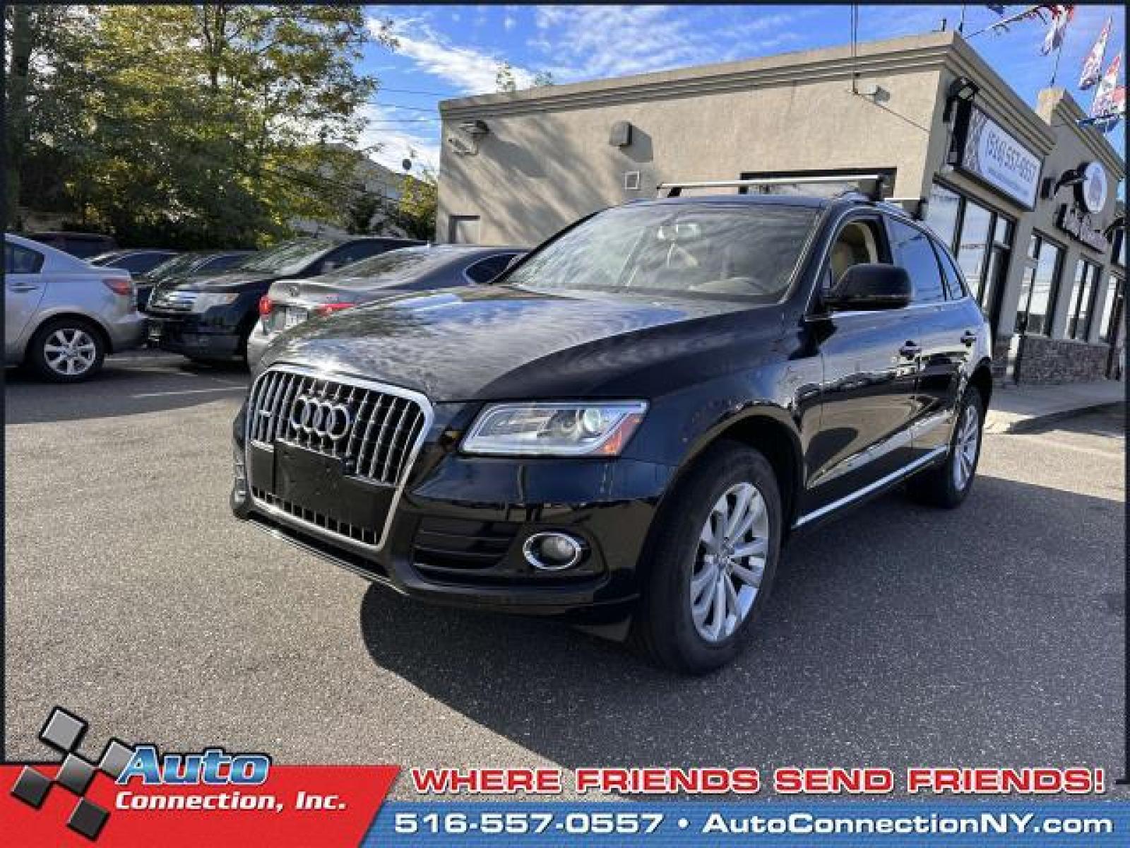 2017 Brilliant Black /Pistachio Beige Audi Q5 2.0 TFSI Premium (WA1C2AFP6HA) , Automatic transmission, located at 2860 Sunrise Hwy, Bellmore, NY, 11710, (516) 557-0557, 40.669529, -73.522118 - With a mix of style and luxury, you'll be excited to jump into this 2017 Audi Q5 every morning. This Q5 has 65176 miles. We bring you so many options because we know you deserve choices. Ready for immediate delivery. All internet purchases include a 12 mo/ 12000 mile protection plan. All internet p - Photo #5