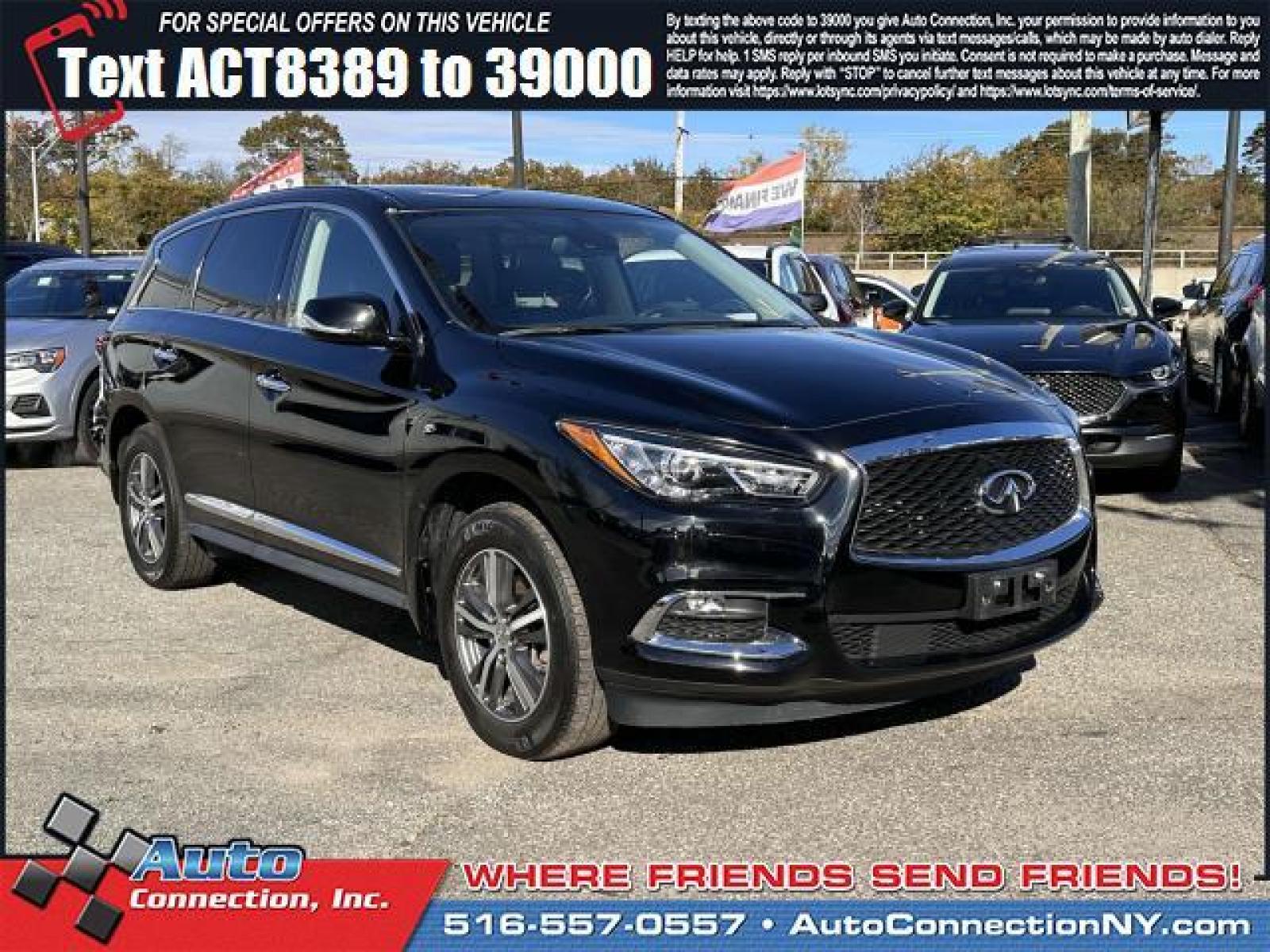 2020 Black Obsidian /Graphite INFINITI QX60 PURE AWD (5N1DL0MM7LC) , Automatic transmission, located at 2860 Sunrise Hwy, Bellmore, NY, 11710, (516) 557-0557, 40.669529, -73.522118 - Your search is over with this 2020 INFINITI QX60. This QX60 has been driven with care for 29185 miles. We never lose a deal on price! Appointments are recommended due to the fast turnover on models such as this one. All internet purchases include a 12 mo/ 12000 mile protection plan. All internet pu - Photo #0